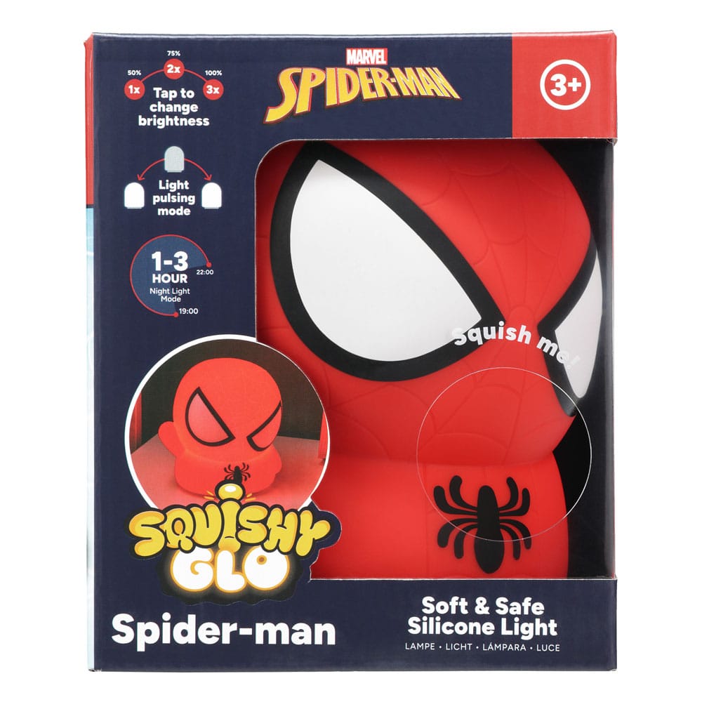 Spider-Man Squishy Glo Silicon Light 15 cm