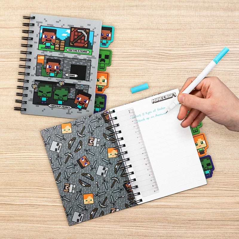Minecraft Notebook with Dividers Kuromi Fluffy