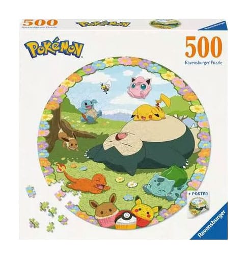 Pokémon Round Jigsaw Puzzle Flowery Pokémon (500 pieces) Puzzles