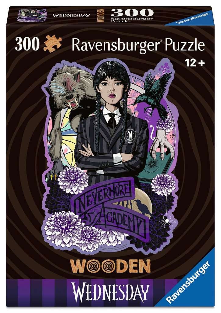 Wednesday WOODEN Jigsaw Puzzle Wednesday Addams (300 pieces) Puzzles