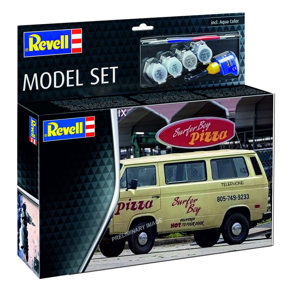 Stranger Things Model Kit Set 1/25 VW T3 Bus Surfer Boy 19 cm Model kits