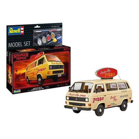 Stranger Things Model Kit Set 1/25 VW T3 Bus Surfer Boy 19 cm