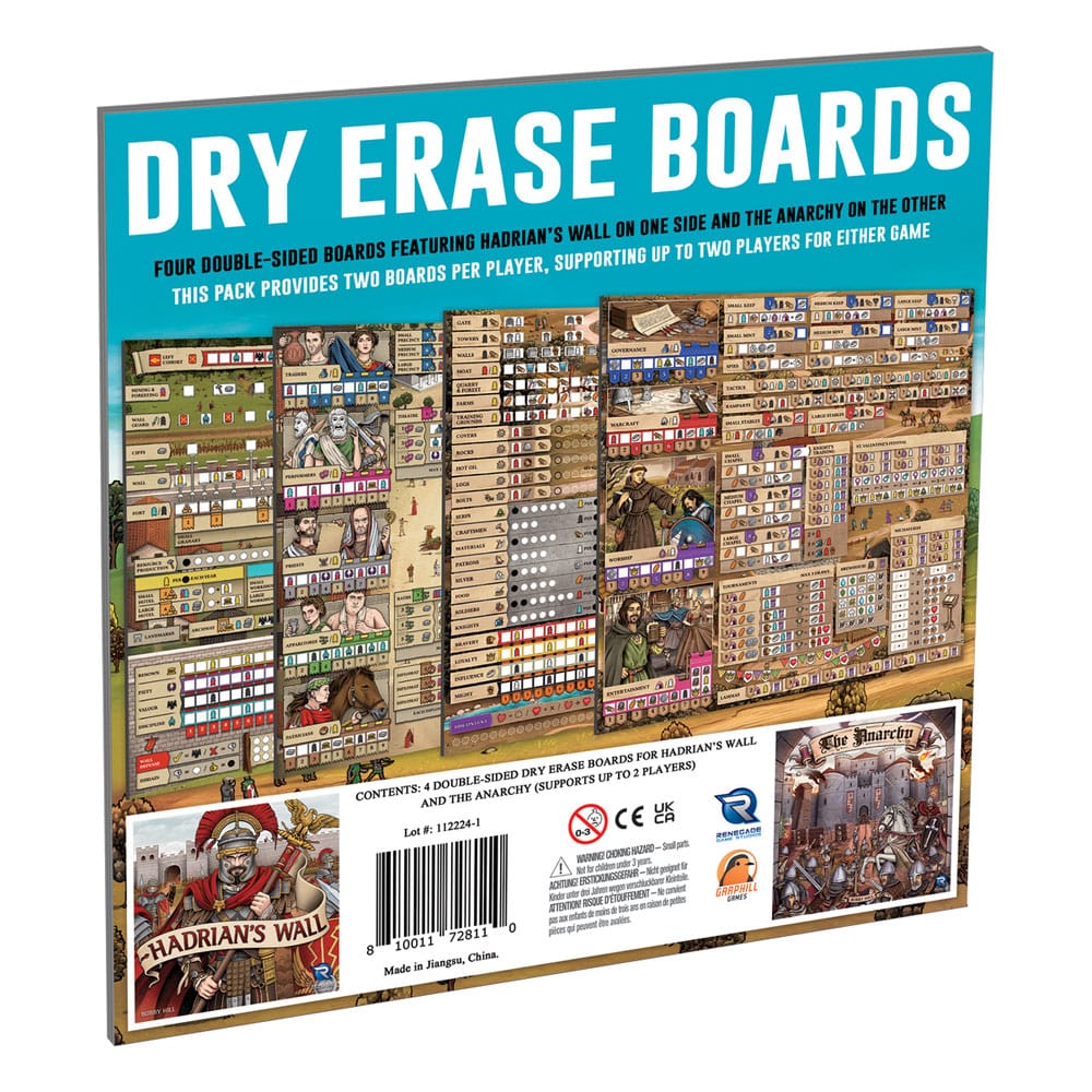 Hadrian’s Wall & The Anarchy Dry Erase Boards *English Version* Board games and accessories