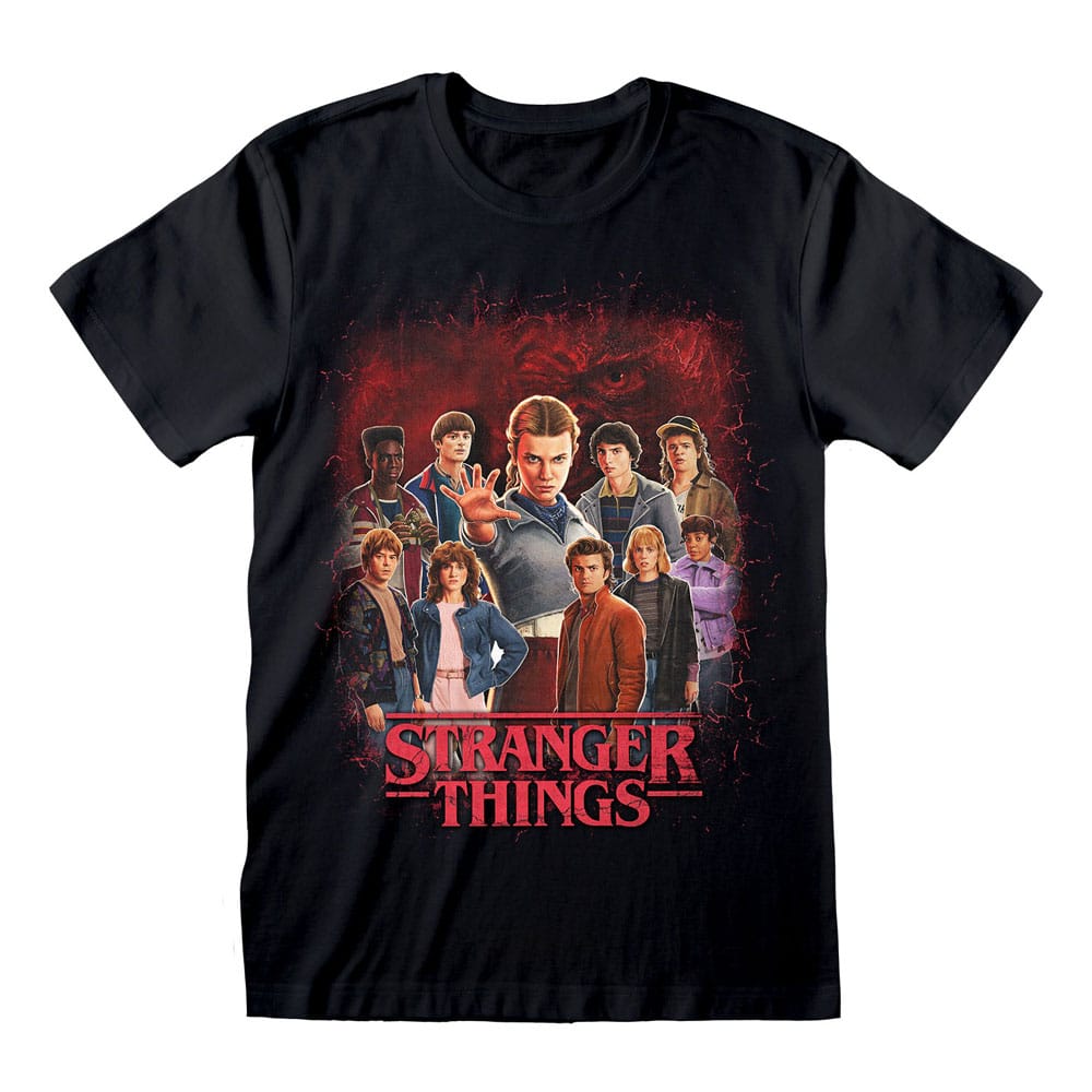 Stranger Things T-Shirt Group of all Characters Size L