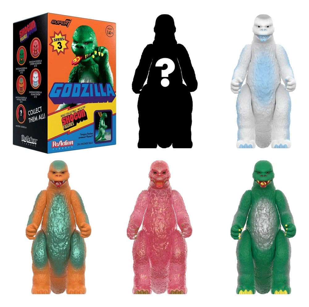 Godzilla Toho (Shogun V3) Action Figure Blind Box Wave 9 Display (12)