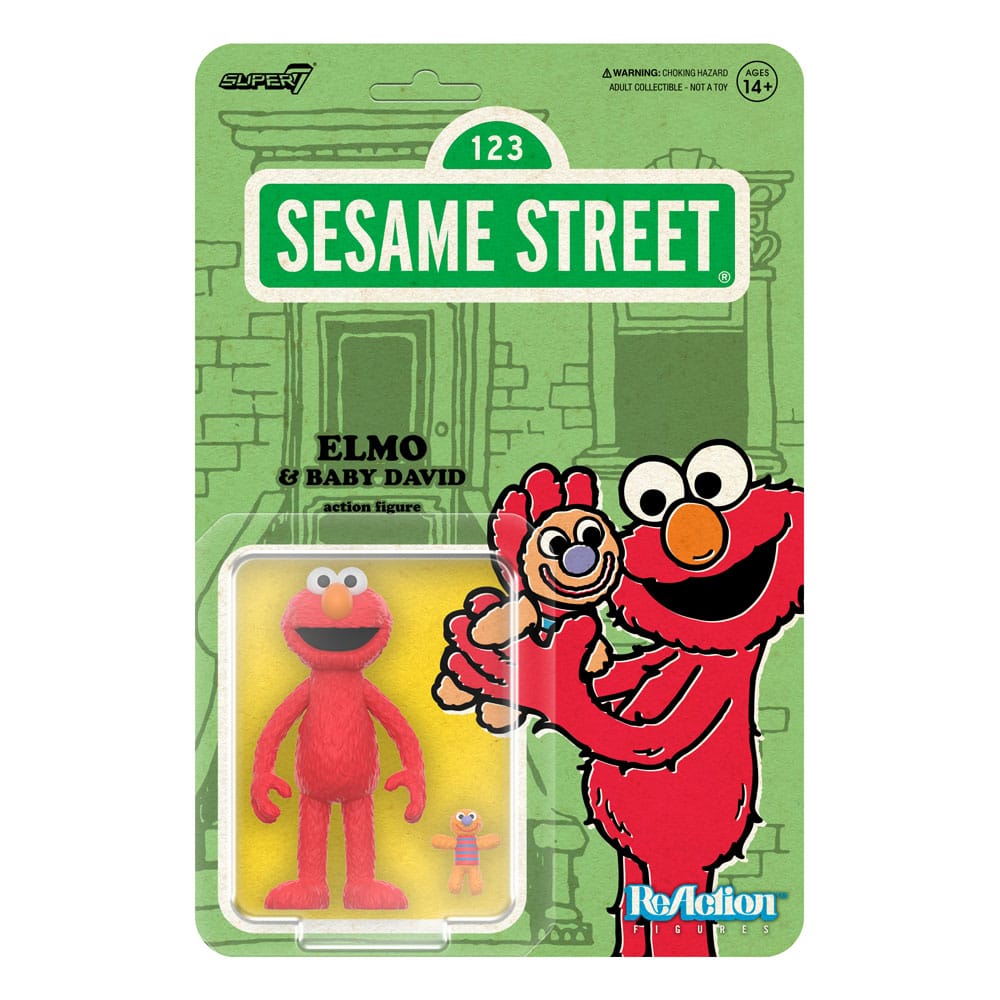 Sesame Street ReAction Action Figure Wave 04 Elmo & Baby David 10 cm