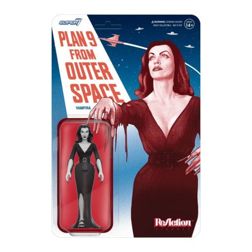 Vampira ReAction Action Figure Wave 01 Vampira Plan 9 Grayscale 10 cm Action figures