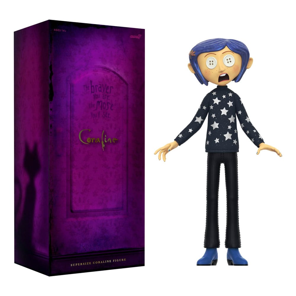 Coraline Supersize Vinyl Action Figure Coraline (Button Eyes) 40 cm Statues