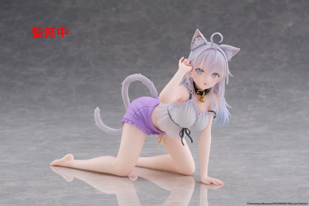 Alya Sometimes Hides Her Feelings in Russian PVC Statue Desktop Cute Figure Alya Cat Ear Roomwear Ver. 13 cm Statues