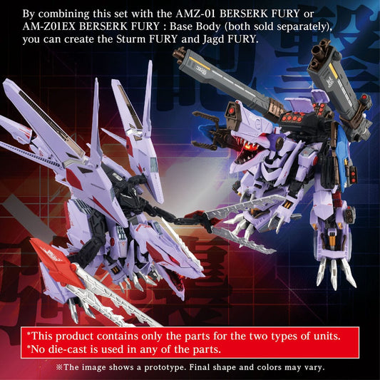 Zoids Model Kit Accesoory Set AM-Z01CP Berserk Fury Sturm & Jagd Unit