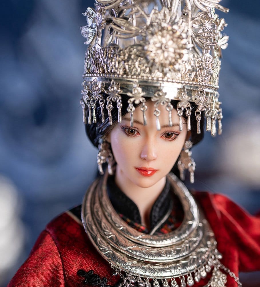 The Miao of China's 56 Ethnic Groups Figure 1/6 Red 30 cm