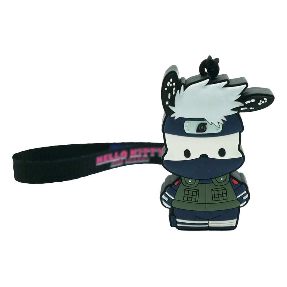 Naruto Shipudden x Hello Kitty PVC Keychain Pochacco Kakashi Keyrings
