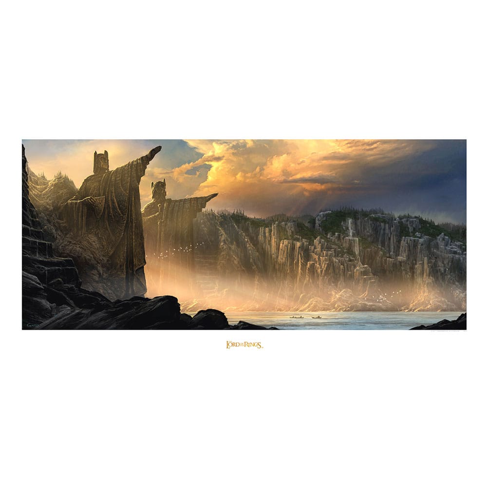 Lord of the Rings Art Print The Argonath - Pillars of the Kings 59 x 30 cm Posters & Wallscrolls