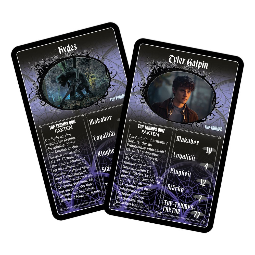 Wednesday Card Game Top Trumps *German Version*