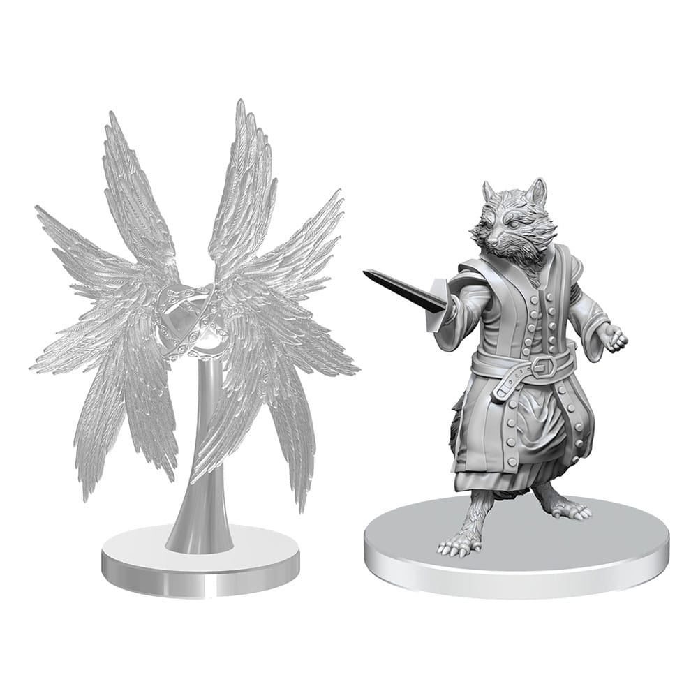 Pathfinder Deep Cuts Unpainted Miniatures Procyal (Raccoon Agathion) & Zoaem (Ring Archon) Miniature Gaming