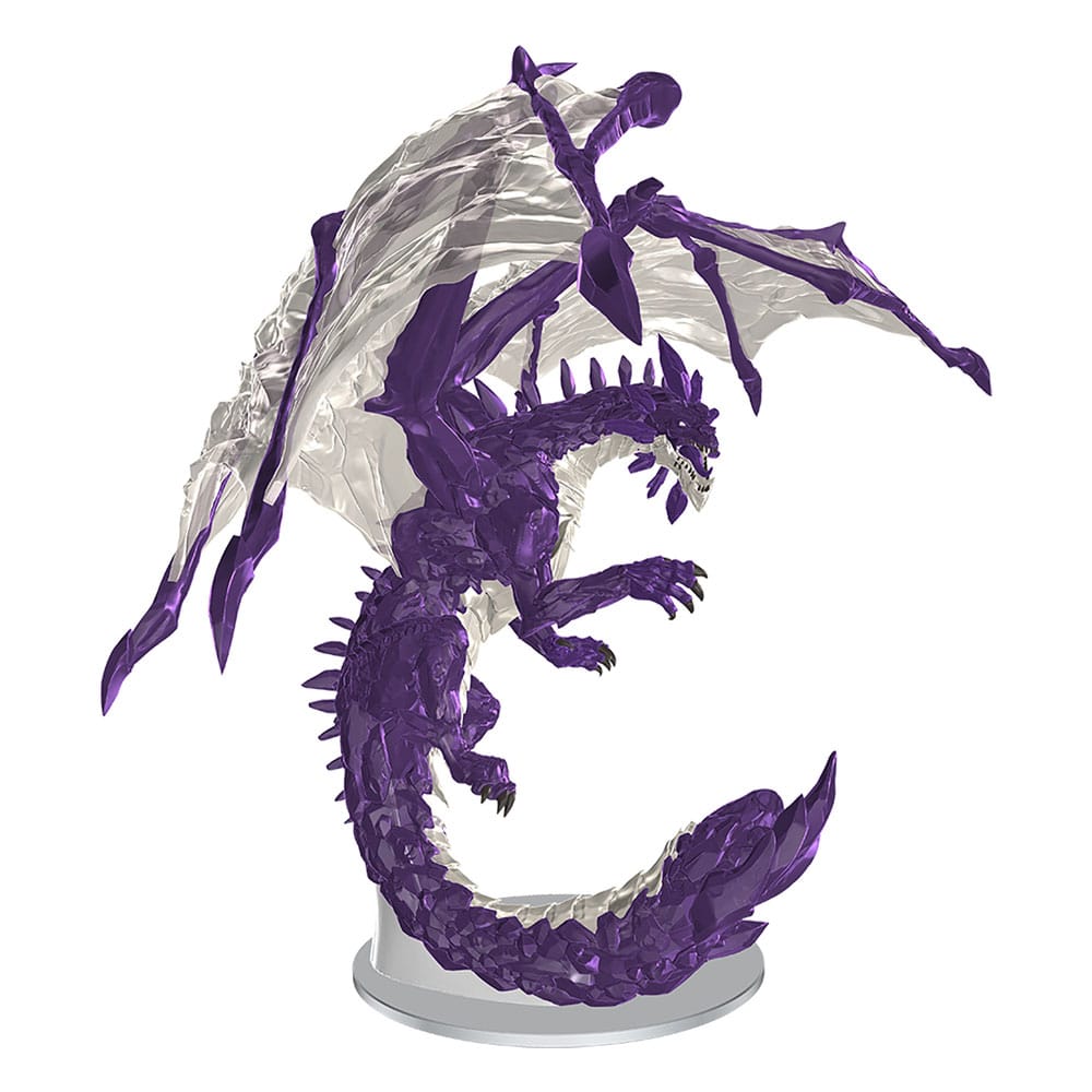 D&D Icons of the Realms Boxed prepainted Miniatures Adult Amethyst Dragon 38 cm Miniature Gaming & Tabletop