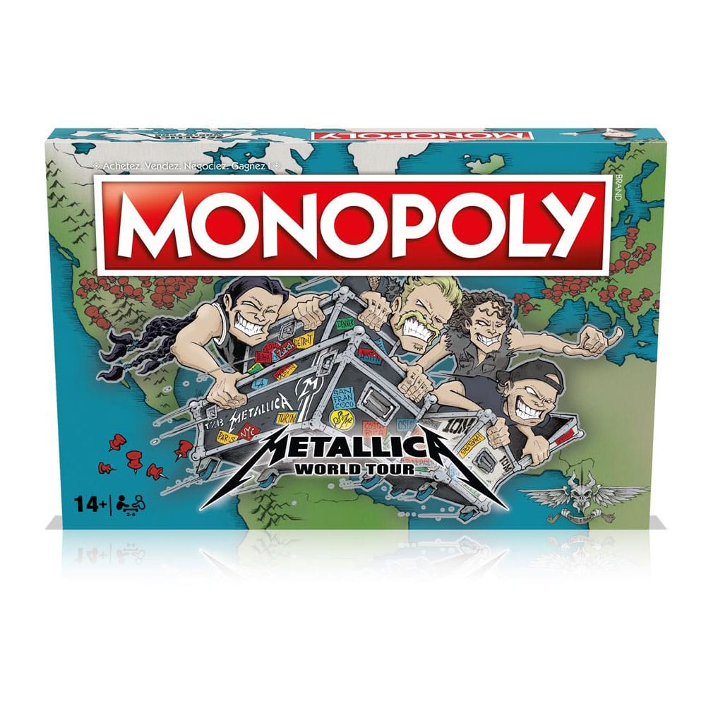 Metallica Monopoly Metallica World Tour Board games and accessories