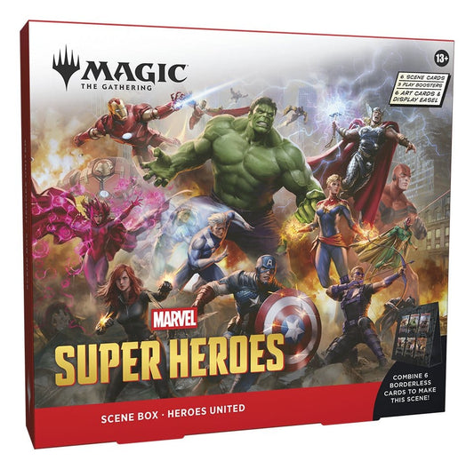 Magic the Gathering Marvel Super Heroes Scene Box Display (4)