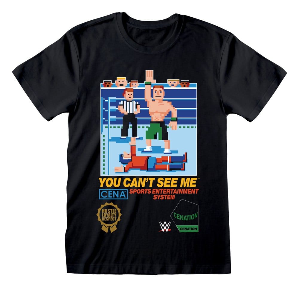WWE T-Shirt Cena Can't See Me Black Size XL