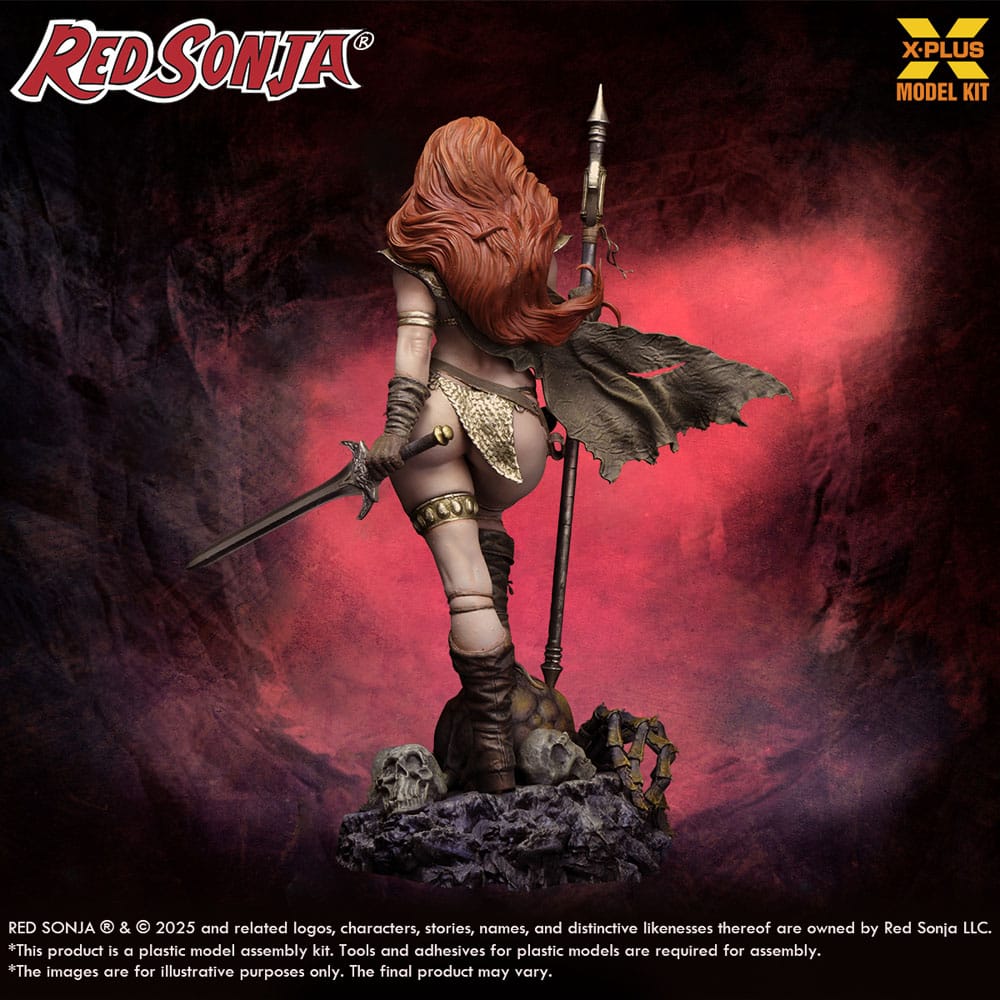 Red Sonja Plastic Model Kit 1/8 Red Sonja reissue 27 cm Model kits