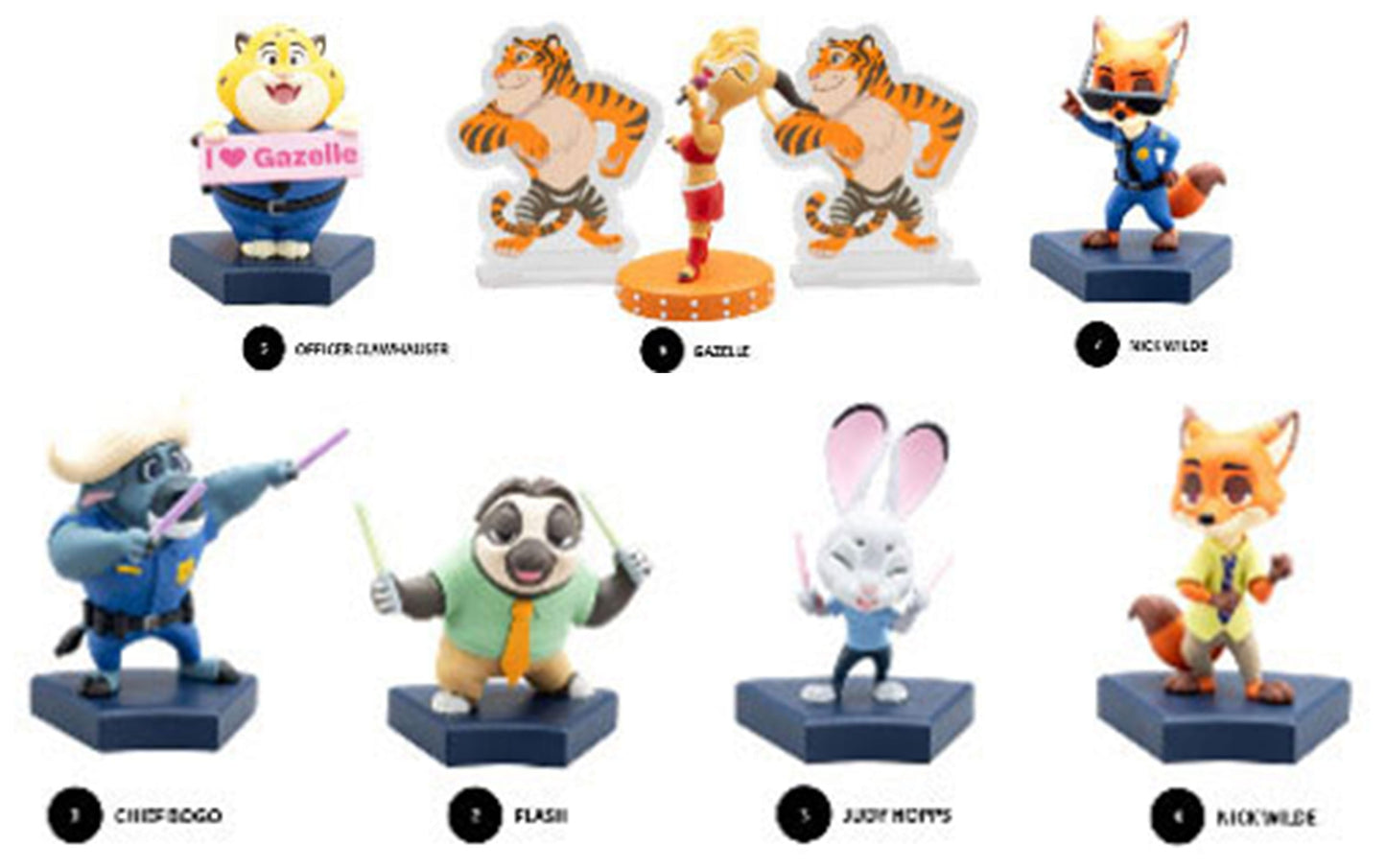 Zootopia Hero Box Urban Safari Series Mini Figures 8 cm Display (6) Mini-figures