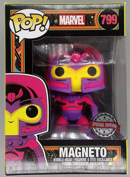 #799 Magneto (Blacklight) - Marvel X-Men Funko POP