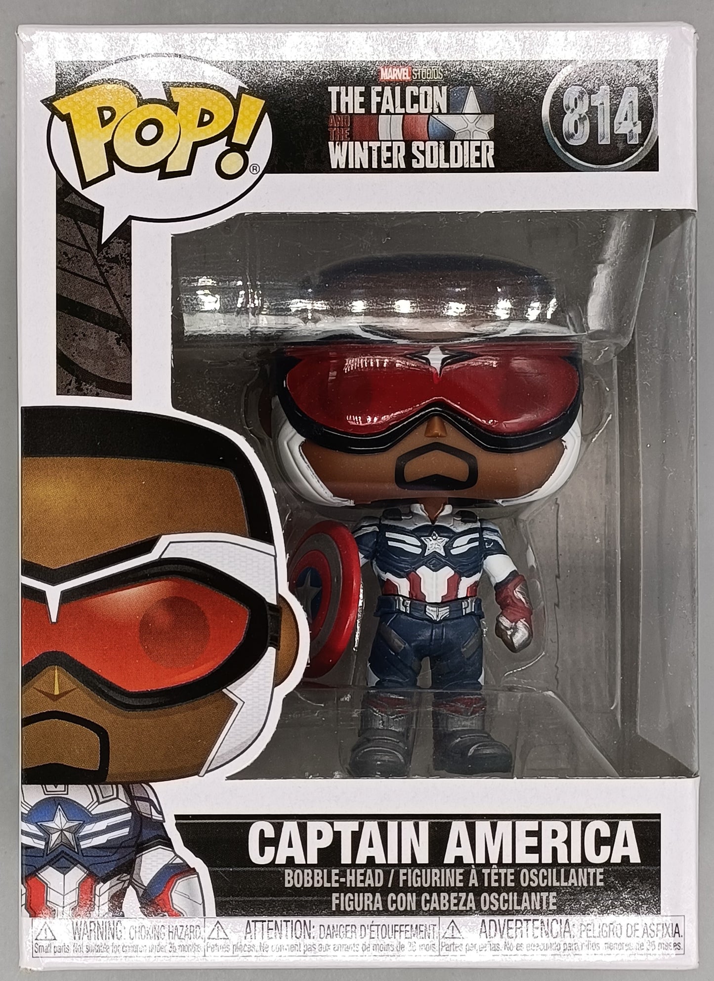 814 Captain America - Marvel Falcon & Winter Soldier Funko POP - Box Damaged