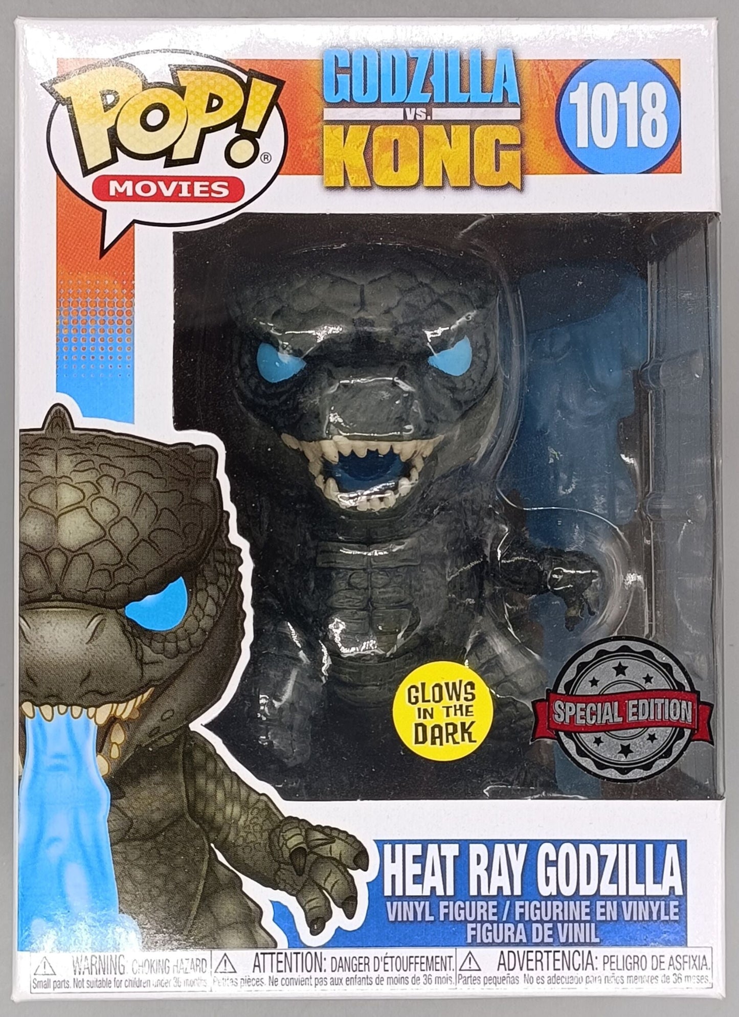 1018 Heat Ray Godzilla - Glow - Godzilla Vs Kong Funko POP