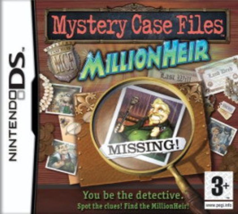 Mystery Case Files: Millionheir for Nintendo DS/3DS