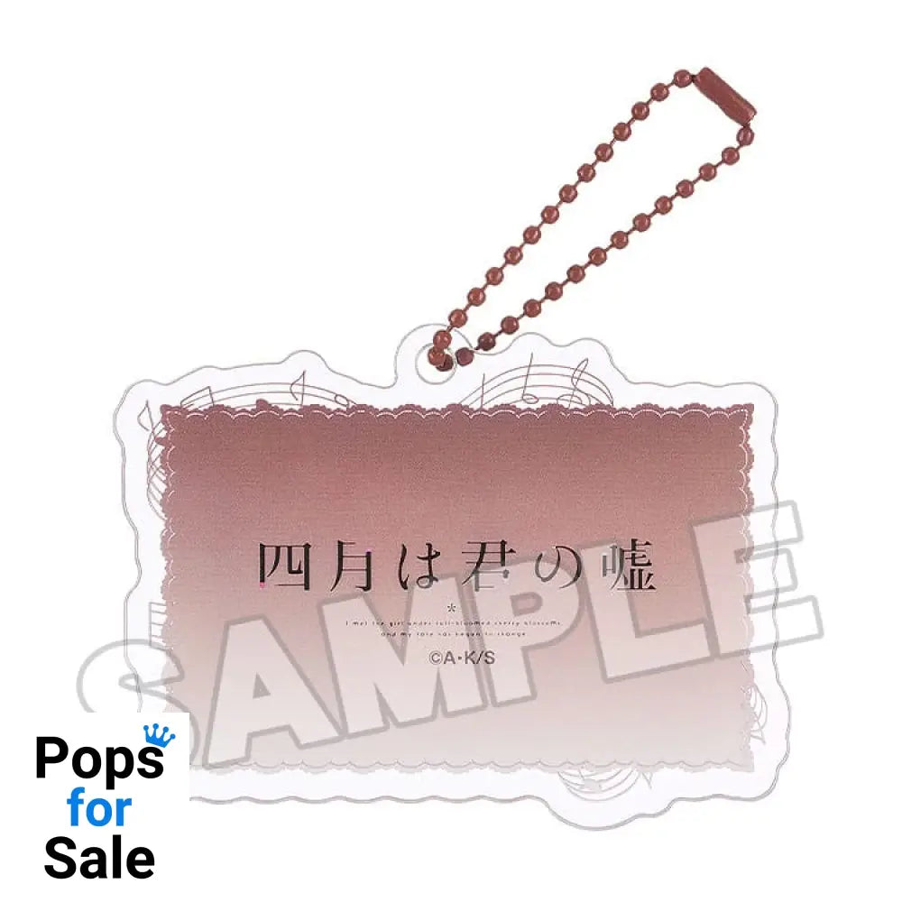 Your Lie in April Acrylic Keychain Anime Scene B 8 cm
