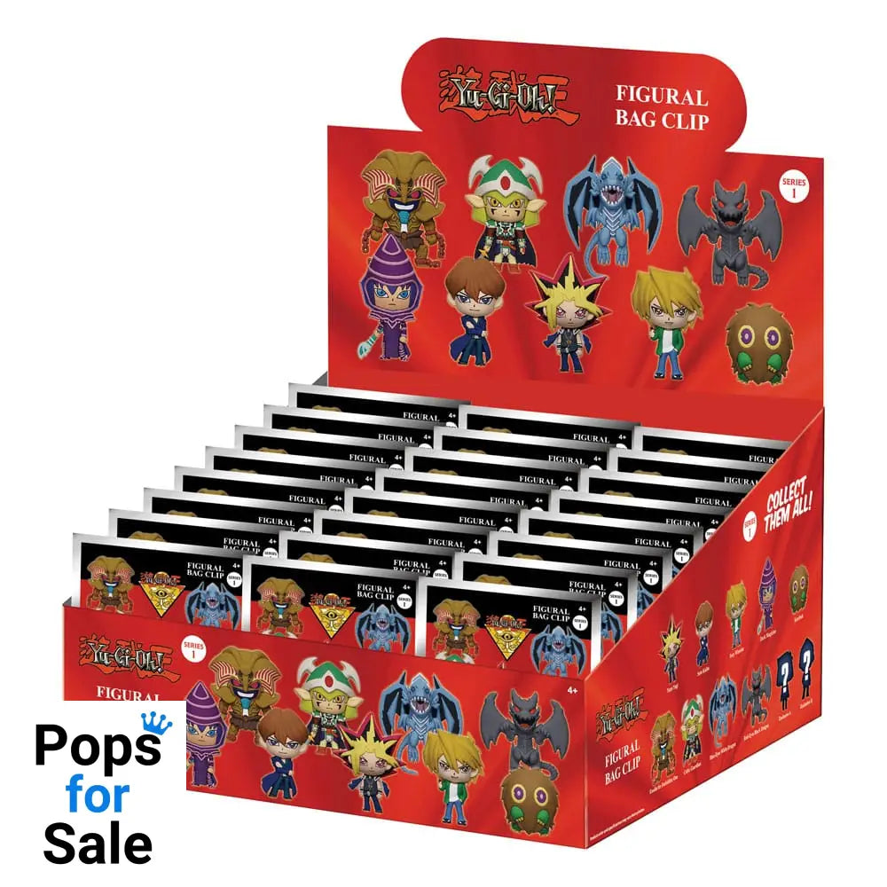 Yu-Gi-Oh 3D PVC Bag Clips Series 1 Display (24) Keyrings