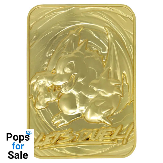 Yu-Gi-Oh! Limited Edition 24k Gold Plated Baby Dragon Metal Card Ingot