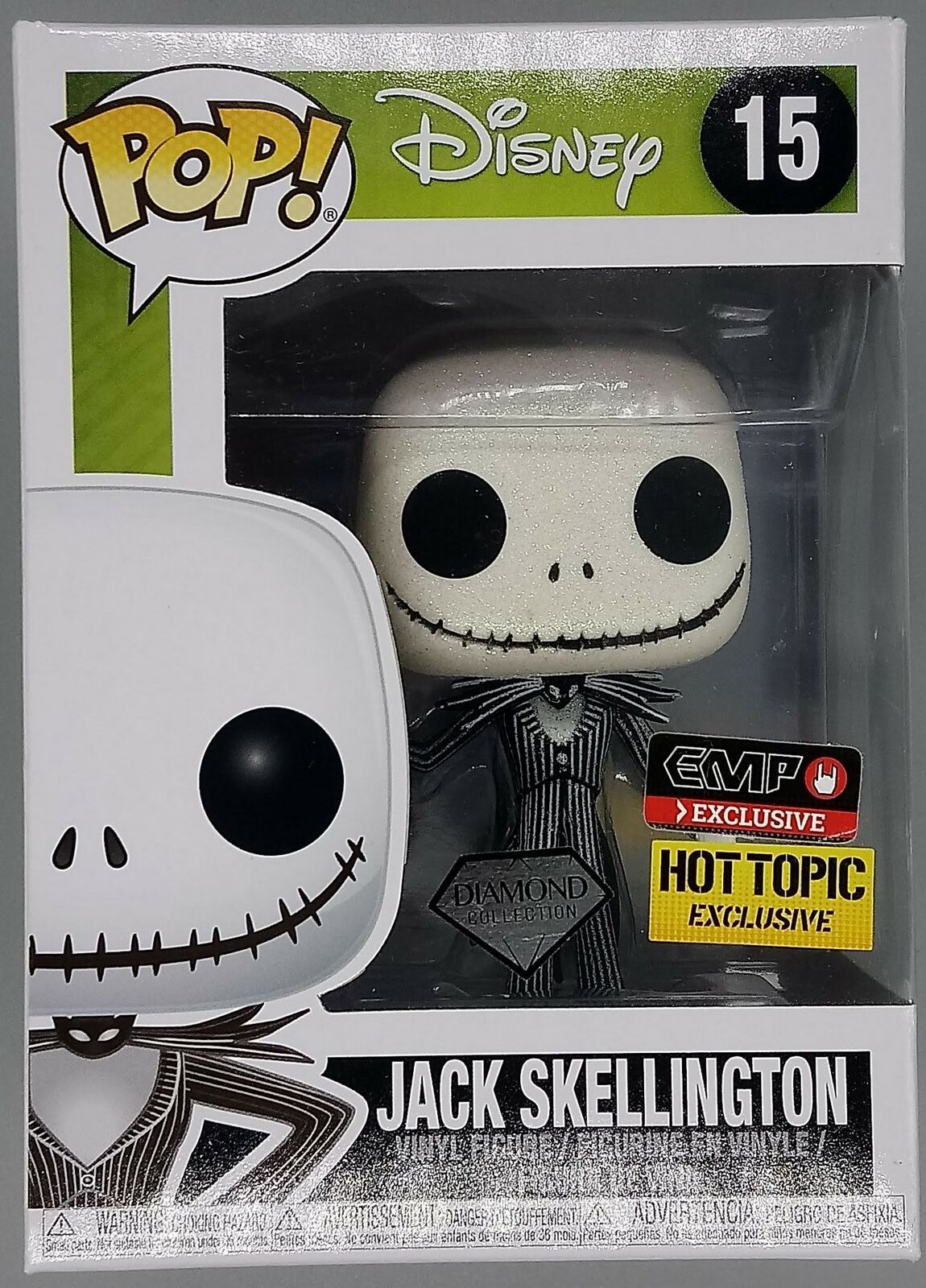 #15 Jack Skellington - Diamond Nightmare Before Christmas Funko POP