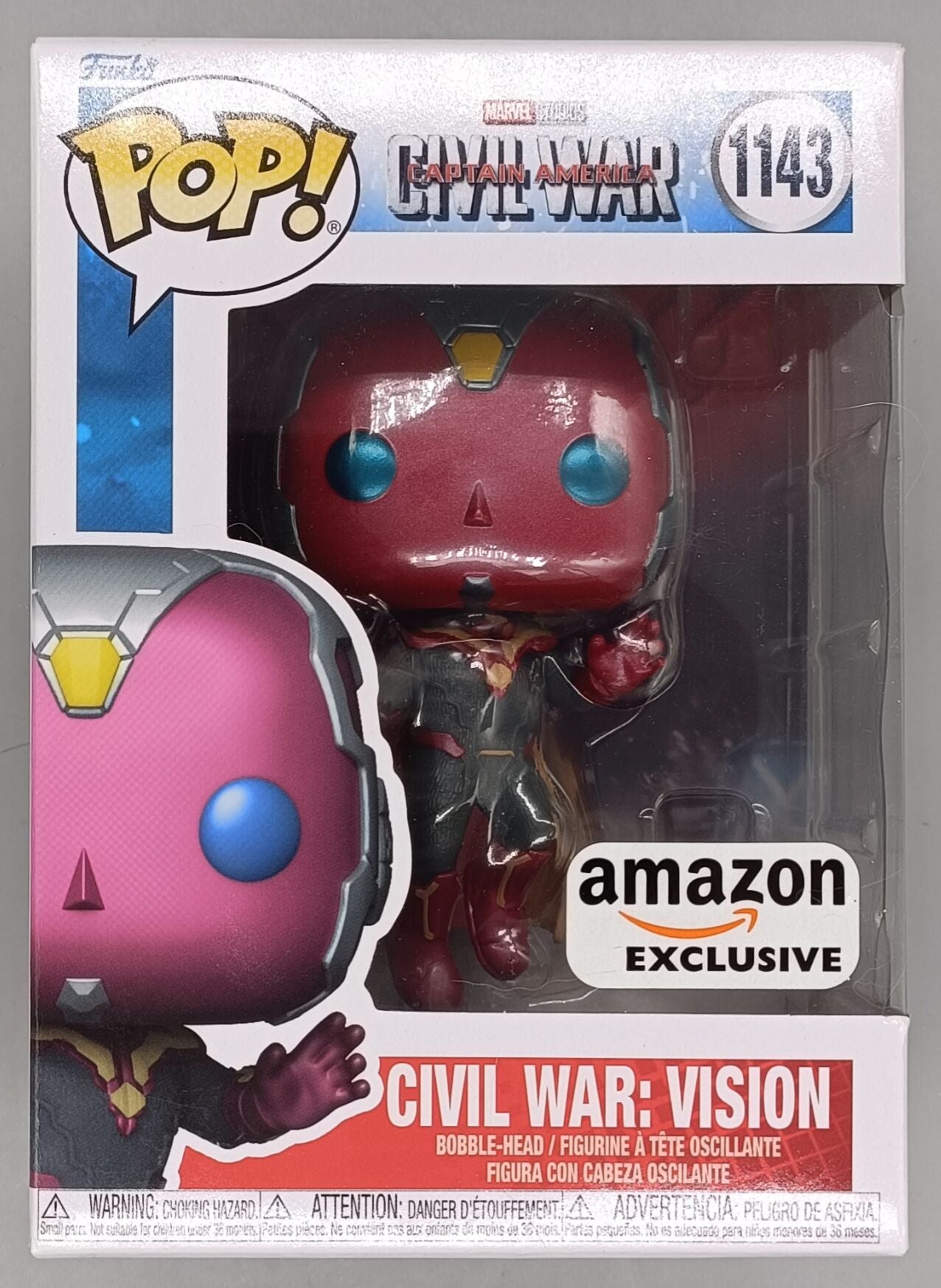 1143 Civil War: Vision Marvel Captain America Civil War Funko POP