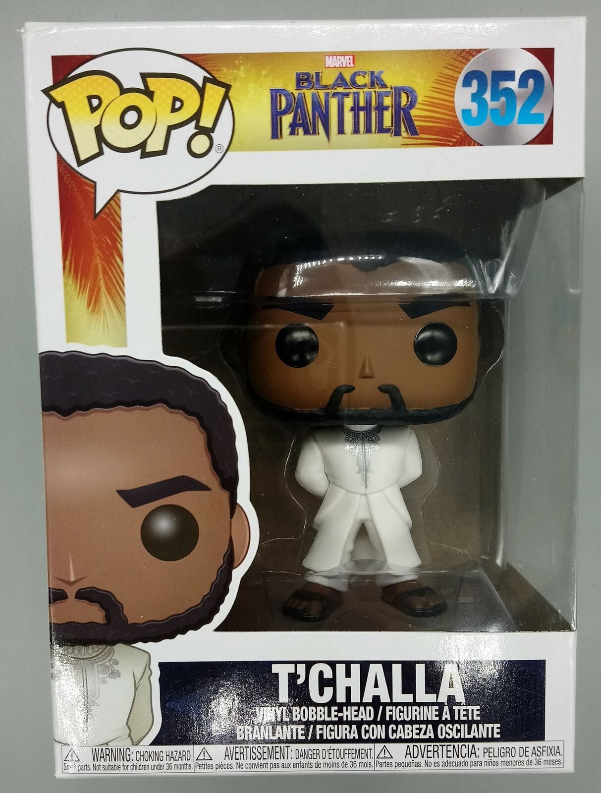 #352 T'Challa (White) - Marvel Black Panther Funko POP