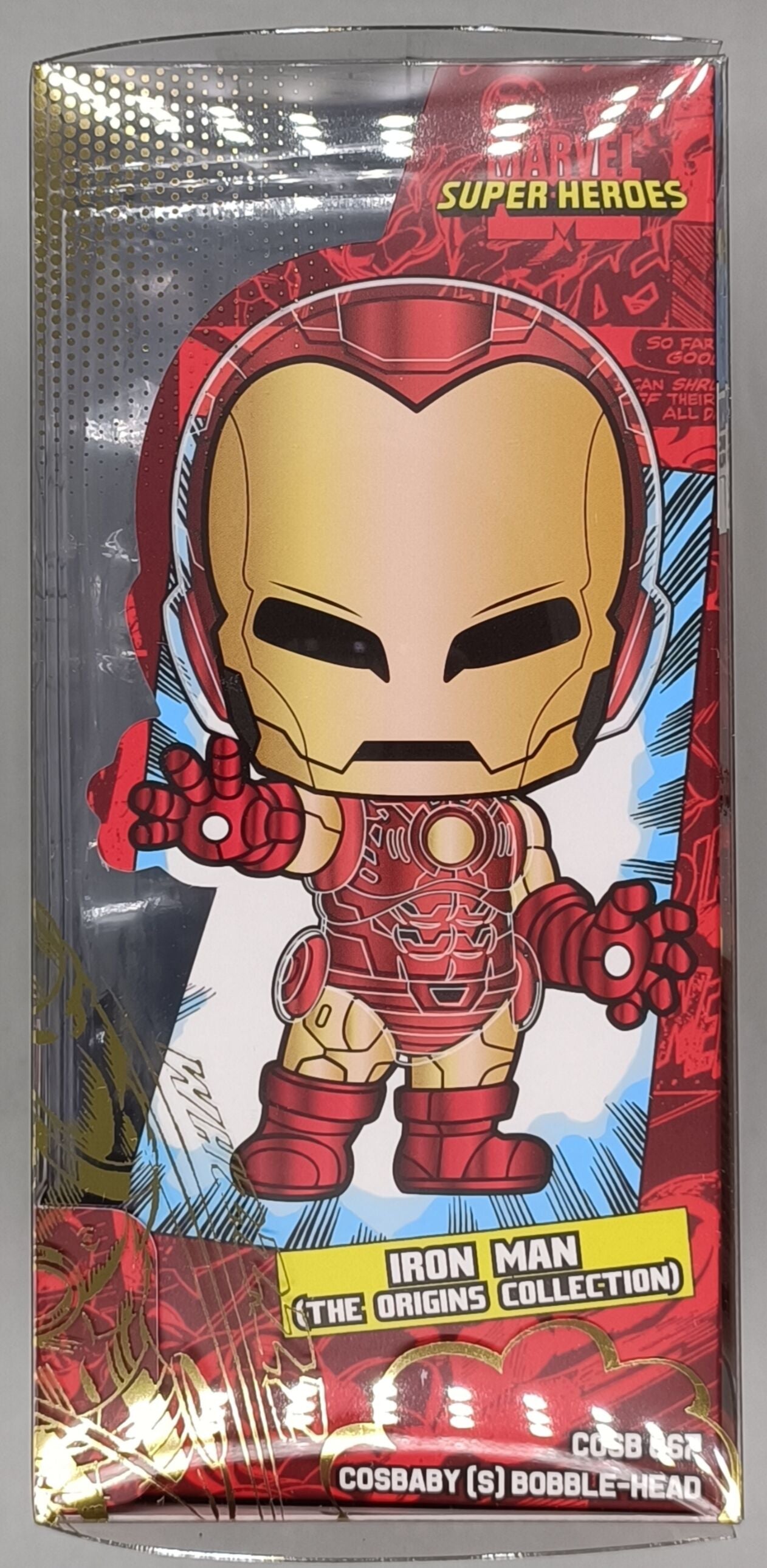 Cosbaby Iron Man (The Origins Collection) - Marvel Comics - Hot Toys- Brand New