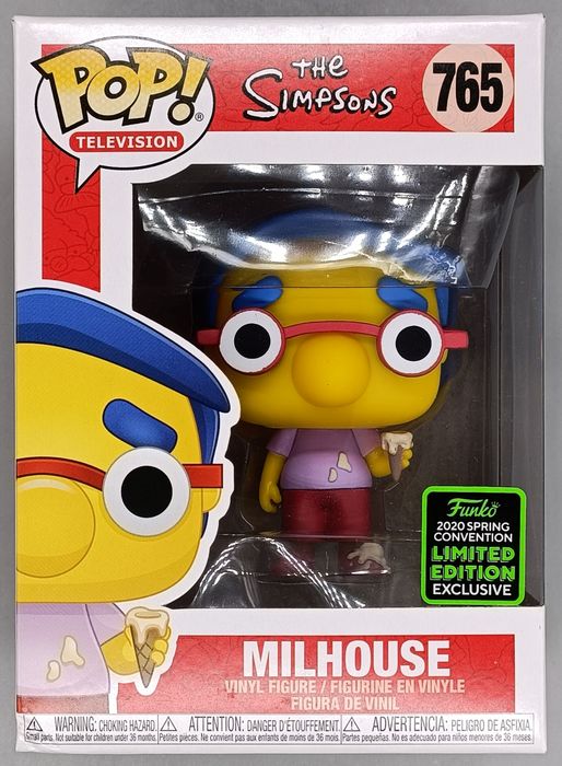 #765 Milhouse - The Simpsons - 2020 Con - Box Damaged Funko POP
