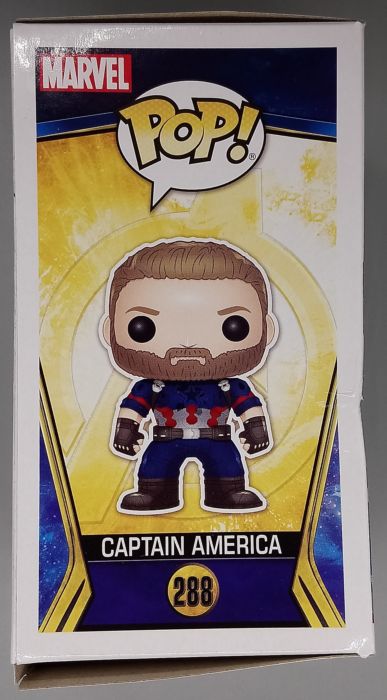 #288 Captain America - Marvel Avengers Infinity Box Damaged Funko POP