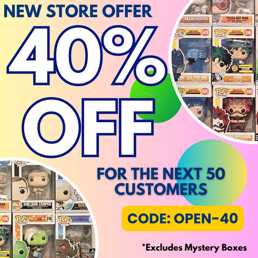 Funko POP - New Site Offer - 40% Discount with Code OPEN-40 - PopsforSale.co.uk