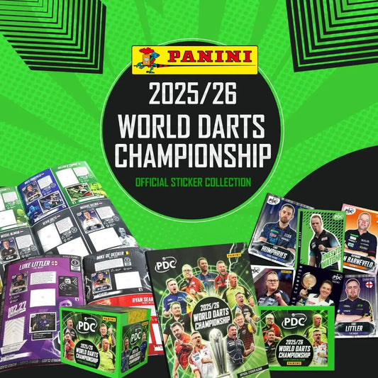 The PDC and Panini are delighted to announce the launch of the first-ever PDC World Darts Championship Sticker
