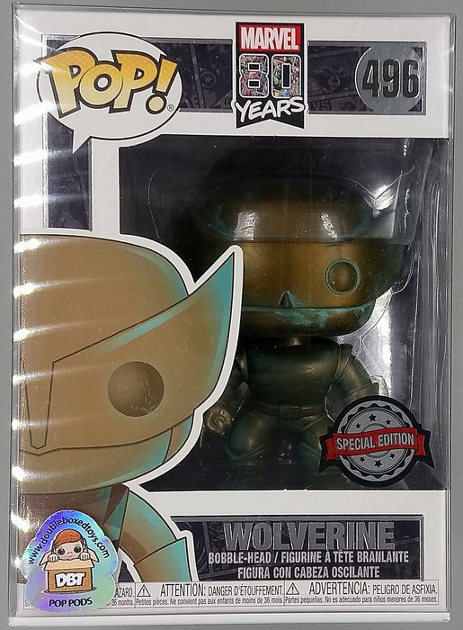 496 Wolverine (Patina) - Marvel 80th Anniversary Funko POP