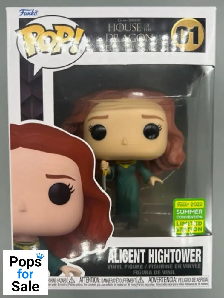 #01 Alicent Hightower (w/ Dagger) House of the Dragon 2022 Con Funko POP