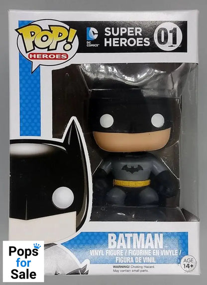 #01 Batman (DC Super Heroes) - Box Damaged Funko POP - PopsforSale.co.uk