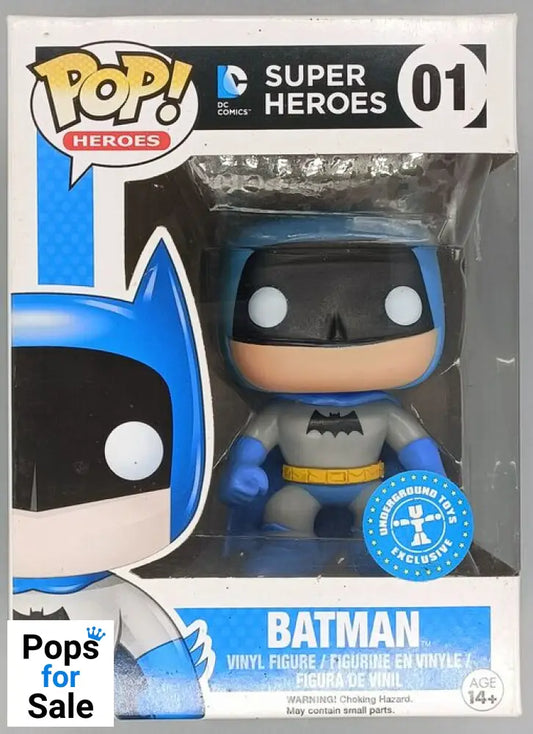 #01 Batman (Rainbow- Blue) - DC Super Heroes - Box Damaged Funko POP - PopsforSale.co.uk