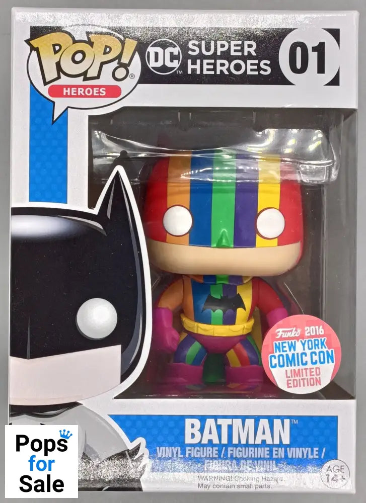 #01 Batman (Rainbow) - DC - 2016 Con Funko POP - PopsforSale.co.uk