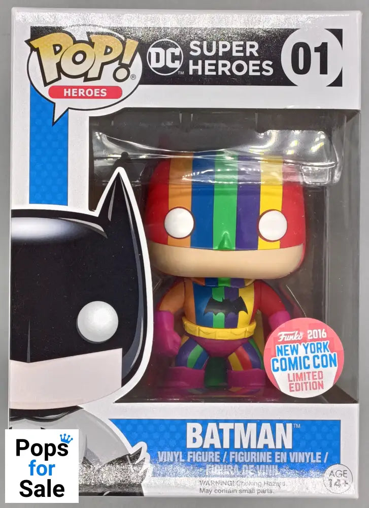 #01 Batman (Rainbow) - DC - 2016 Con Funko POP