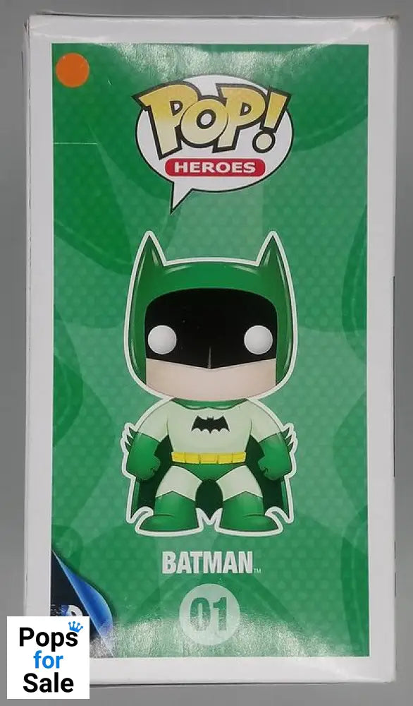 #01 Batman (Rainbow Green) DC Heroes Box Damaged Funko POP - PopsforSale.co.uk