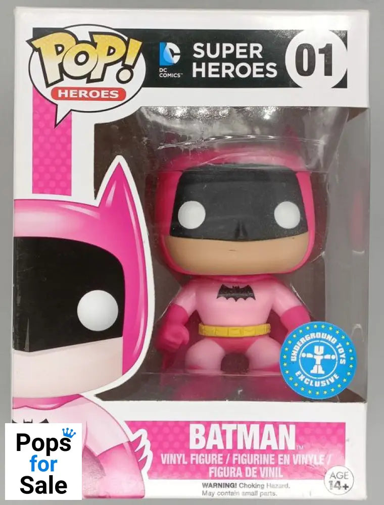 #01 Batman (Rainbow- Pink) - DC Super Heroes - Box Damaged Funko POP