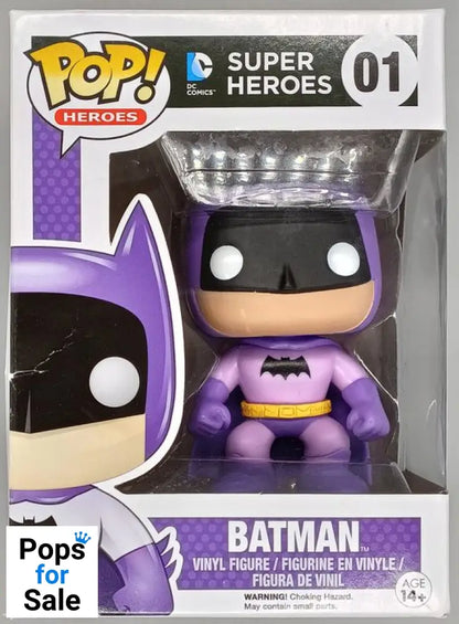 #01 Batman (Rainbow- Purple) - DC - Box Damaged Funko POP - PopsforSale.co.uk