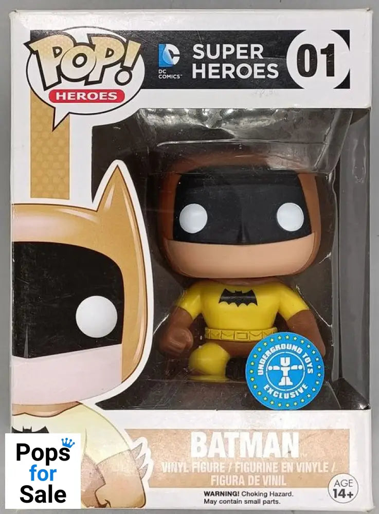 #01 Batman (Rainbow- Yellow) - DC Super Heroes - Box Damaged Funko POP